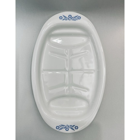 Corning Ware Other - Corning Ware Blue Cornflower P-19 Bakeware Roasting Platter 16x10x2"